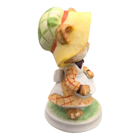 Vtg Lefton Hand Painted Cat in Apron Dress Figurine 00324 Taiwan Anthropomorphic - Picture 2 of 11